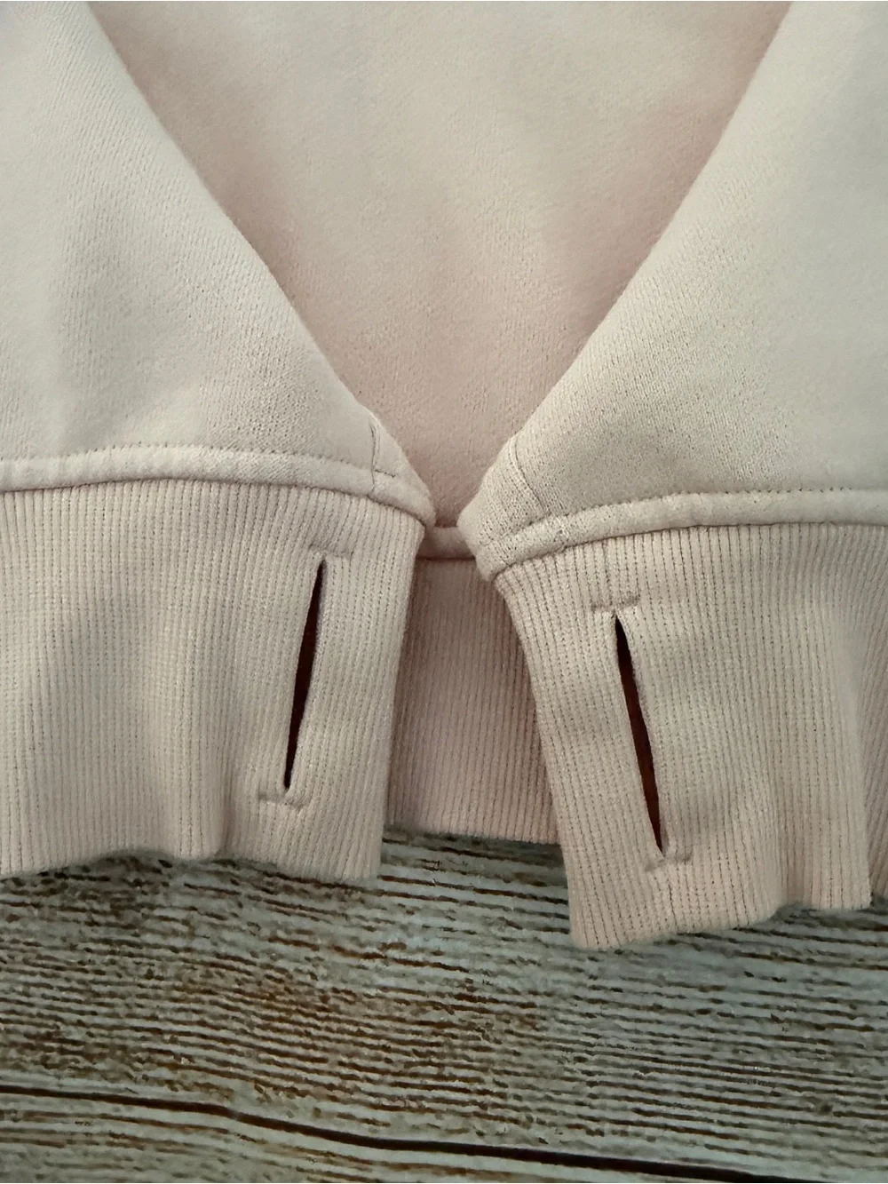 lululemon athletica Light Pink Half-Zip Hoodie XS/S
